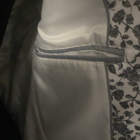 JF J. Ferrar Men’s Floral Suit Coat Blazer Wedding Party Dress Jacket 42S - Picture 7 of 9